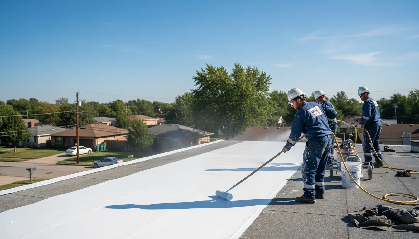 Commercial roof coating in Grandview, WA near me